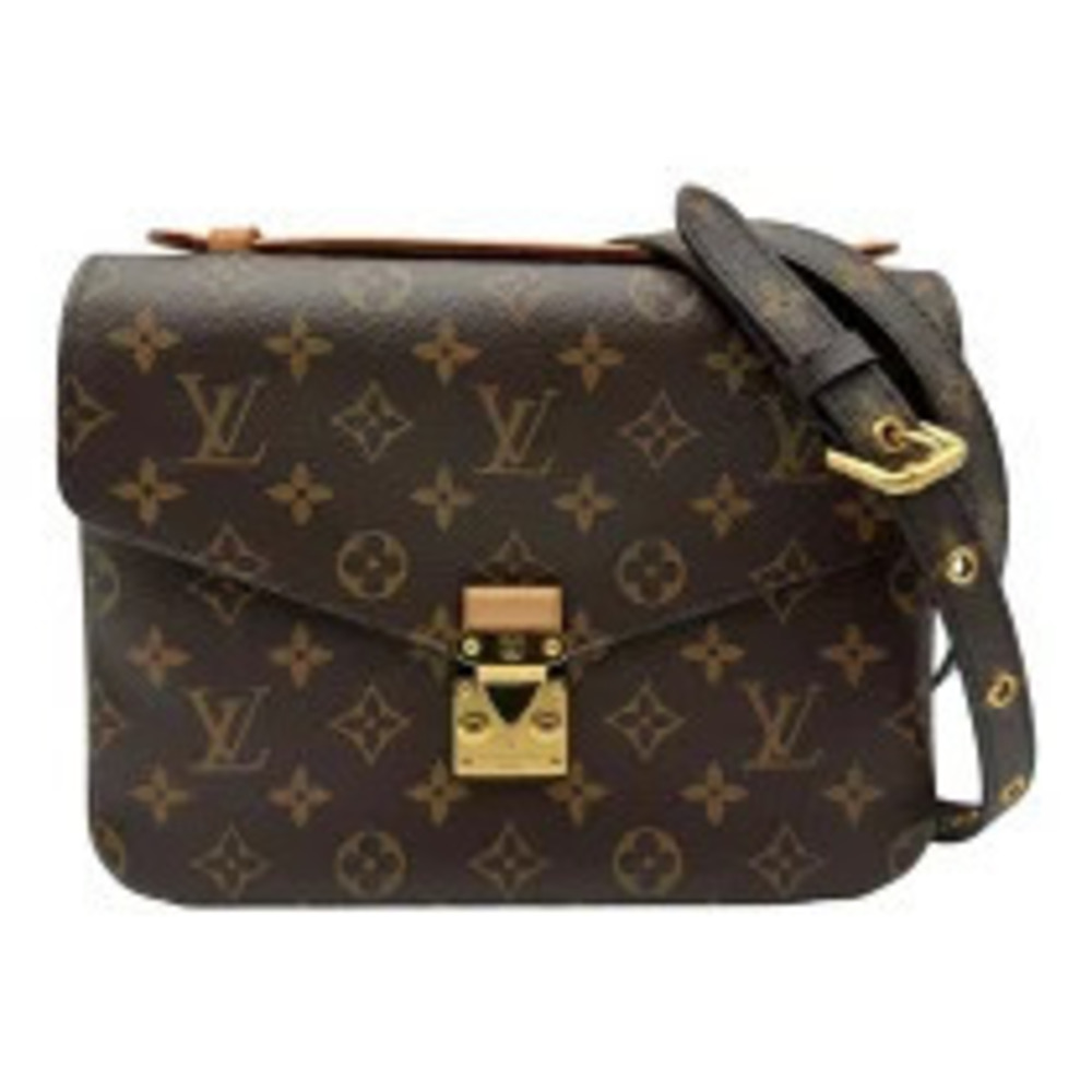 Louis Vuitton Pochette Metis Brown Monogram Leather Shoulder Bag